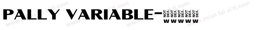 pally variable字体转换